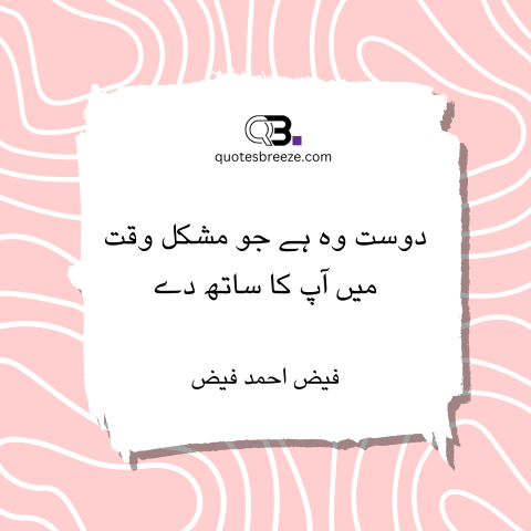 Urdu Quotes About Friends: 5